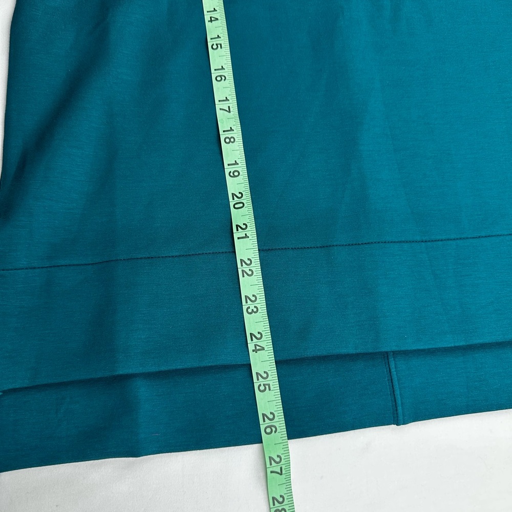 SPANX AirEssentials Long Sleeve crew Sweatshirt in emerald bay NEW size XS - Picture 7 of 11